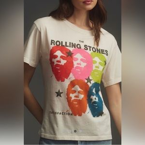 Anthropologie Letluv Rolling Stones Graphic Tee